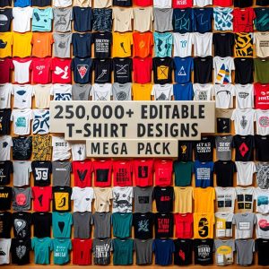 250,000 T-Shirt Design Asset Bundle