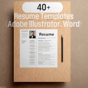 40+ Resume Templates Adobe Illustrator & Word