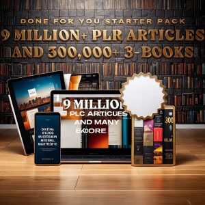 9 Million PLR Articles & 300000 eBooks Bundle